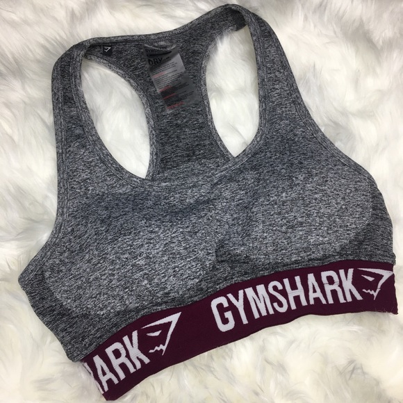 Gymshark Other - GYMSHARK Plum Grey Sports Bra Size Medium